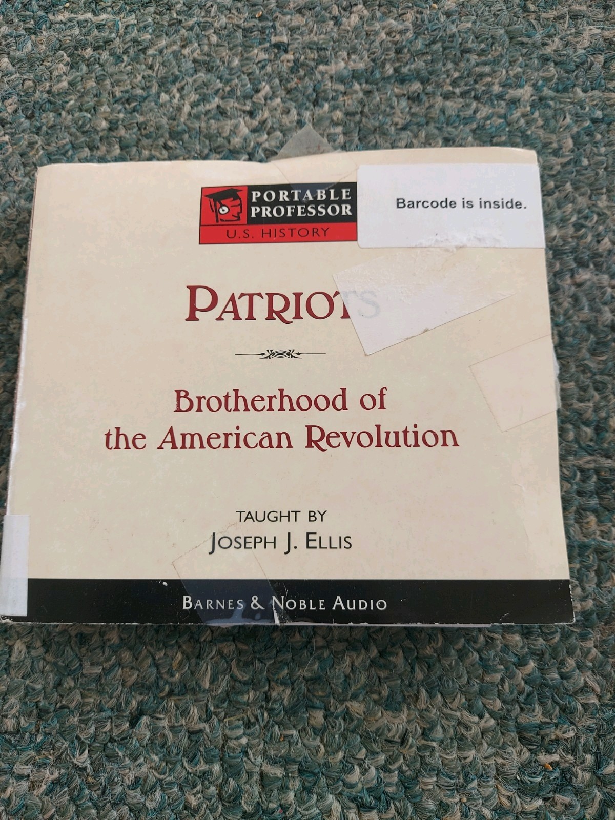 Portable Proffesor U S History PATRIOTS Brotherhood American Revolution Ellis CD