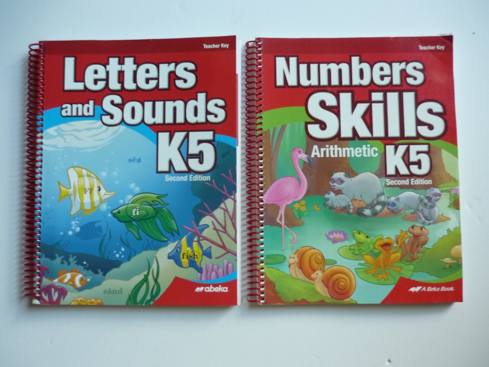 Abeka Numbers Skills K5 Arithmetic Letters & Sounds Second Edition Teacher Key