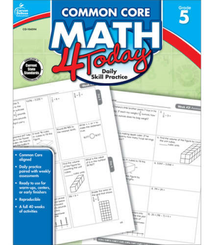 Common Core Math 4 Today, Grade 5 (Common Core 4 Today) – Paperback – GOOD