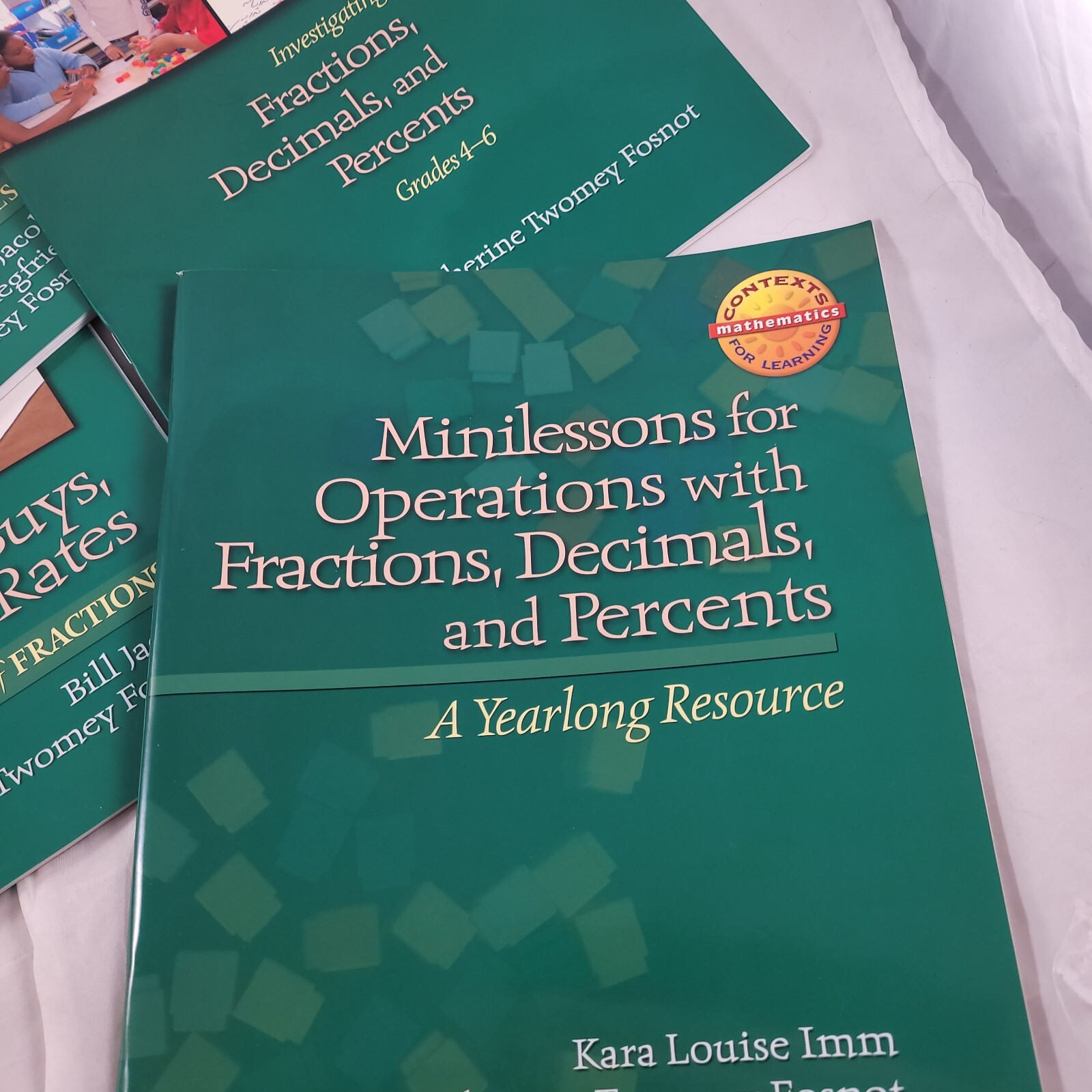 YOU PICK: Contexts For Learning Math: Fractions, Decimals & Percents Math Books