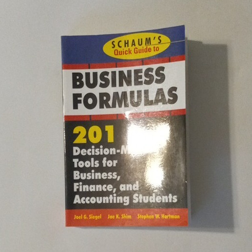 Schaum’s Quick Guide to Business Formulas Paperback 2000 McGraw-Hill Advanced