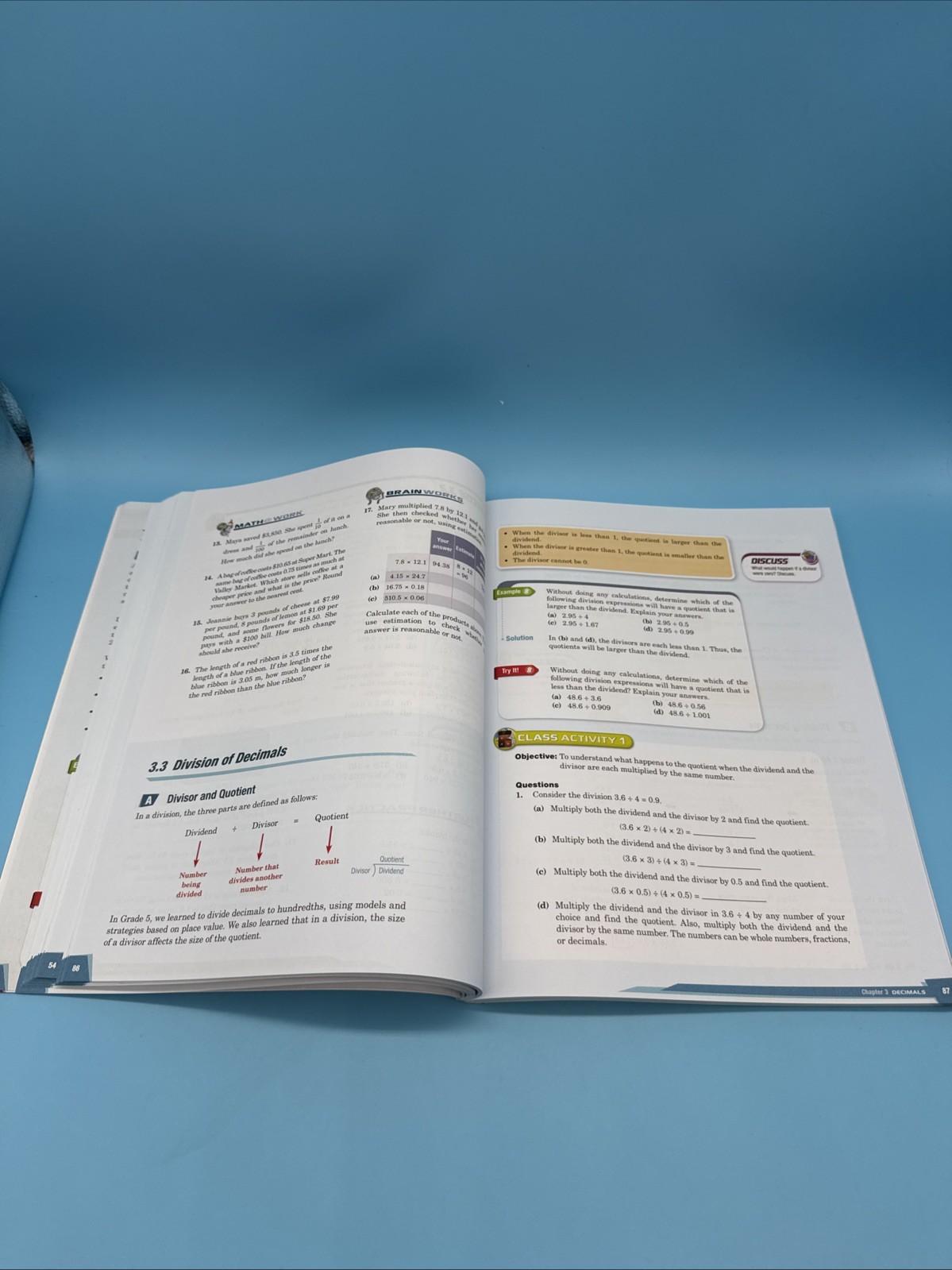 Dimensions Math Grade 6 Student Text A & B – Singapore 6th Grade