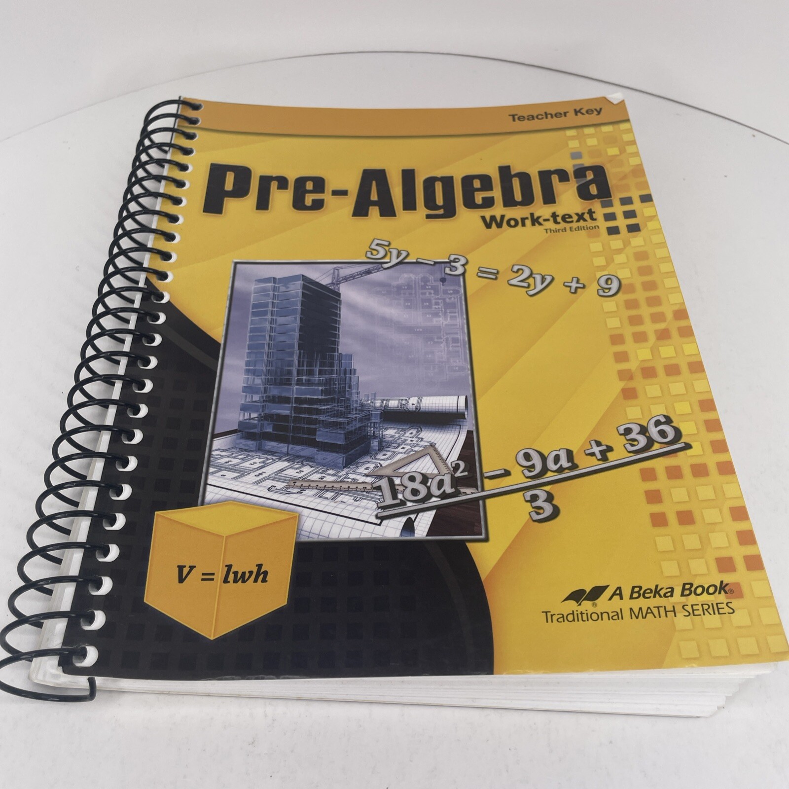 Abeka 8 Teacher Key for Pre Algebra Worktext Third Edition 8th Grade Curriculum