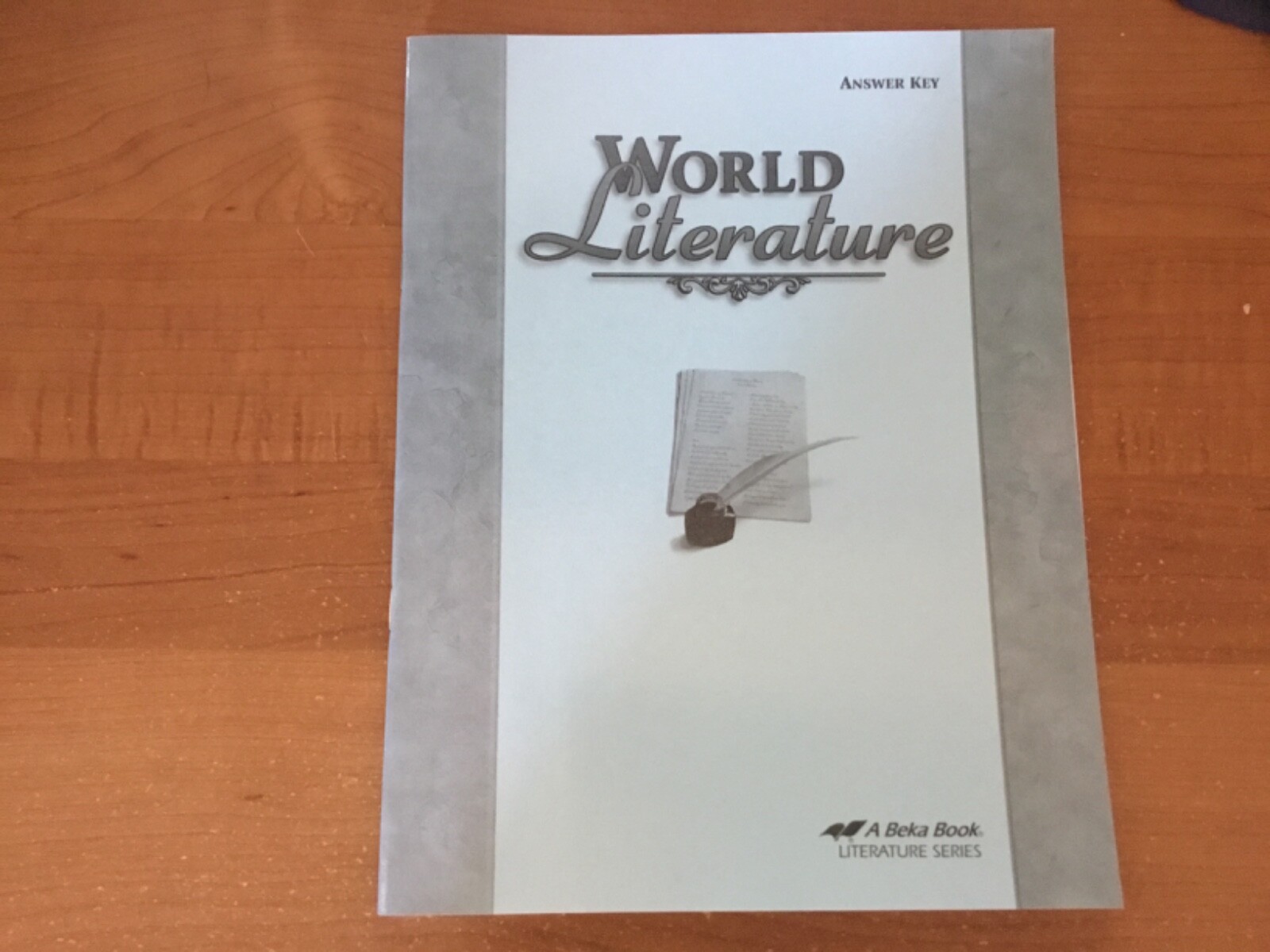 Abeka World Literature Answer Key, use with 4th ed. text, new