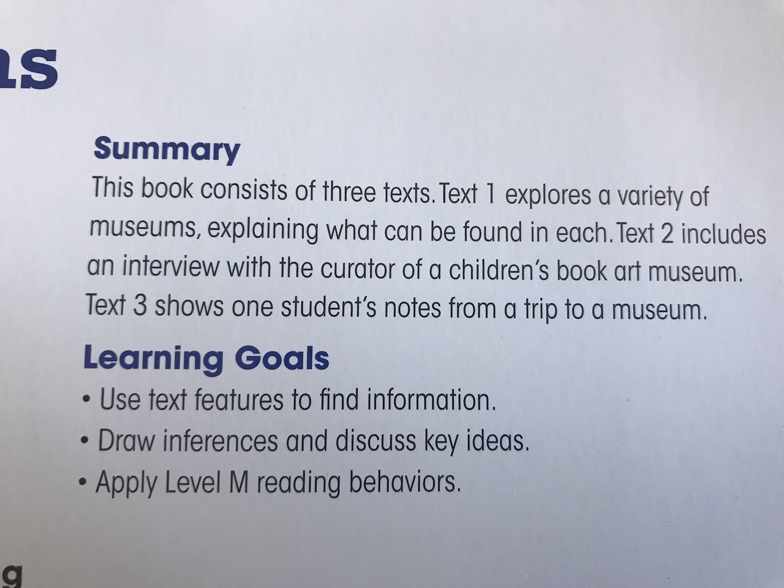 Benchmark Education – Grade 3 Unit 6: Many Museums – Jess Holiday