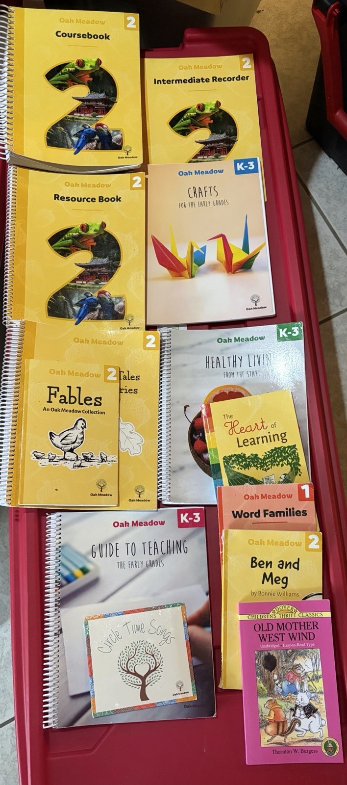 Oak Meadow 2nd Grade + K-3 Essentials, 2020 Edition (set of 13)