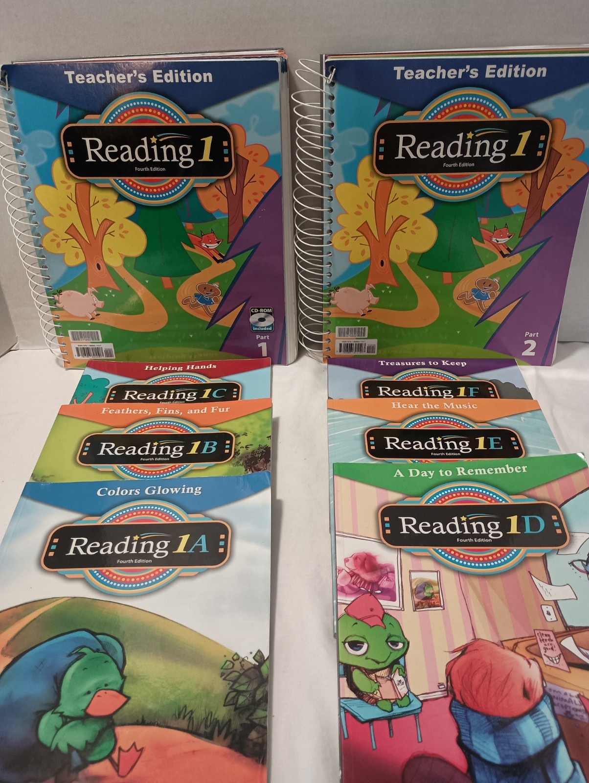 BJU Press Reading 1 Student Readers And Teachers Edition Parts 1 & 2 Set