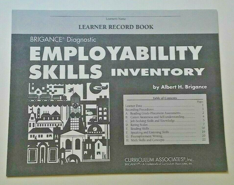 Brigance Employability Skills Inventory – One Student Record Book
