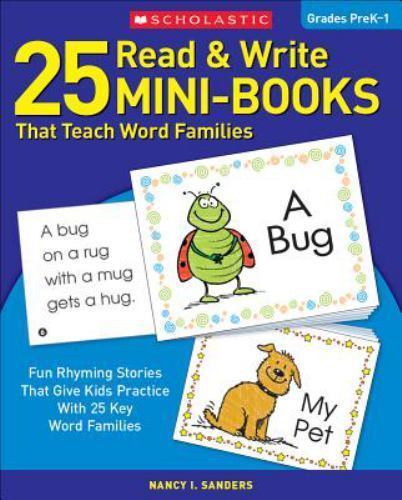 25 Read and Write Mini-Books That Teach Word Families : Fun Rhyming Stories That