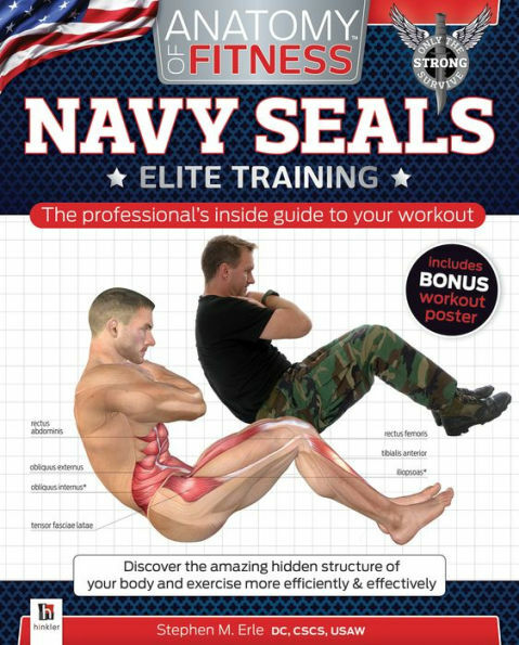 Anatomy of Fitness NAVY SEALS with Poster Fully Illustrated Hinkler Brand NEW