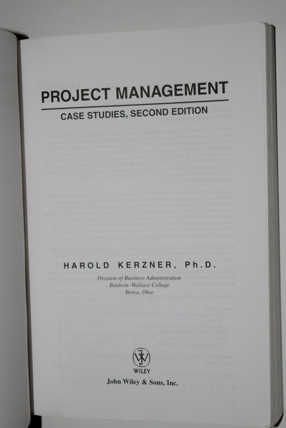 «PROJECT MANAGEMENT CASE Studies,» in Excellent Condition, 650 Pages