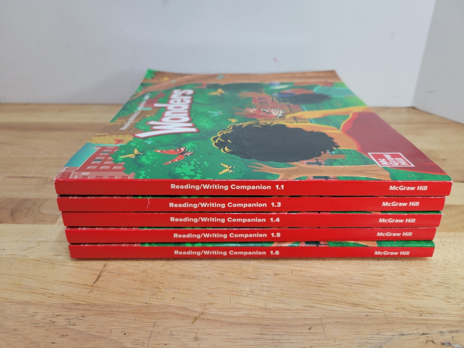 Wonders McGraw Hill Reading/Writing Companion Grade 1 set of 5 (missing book 2)