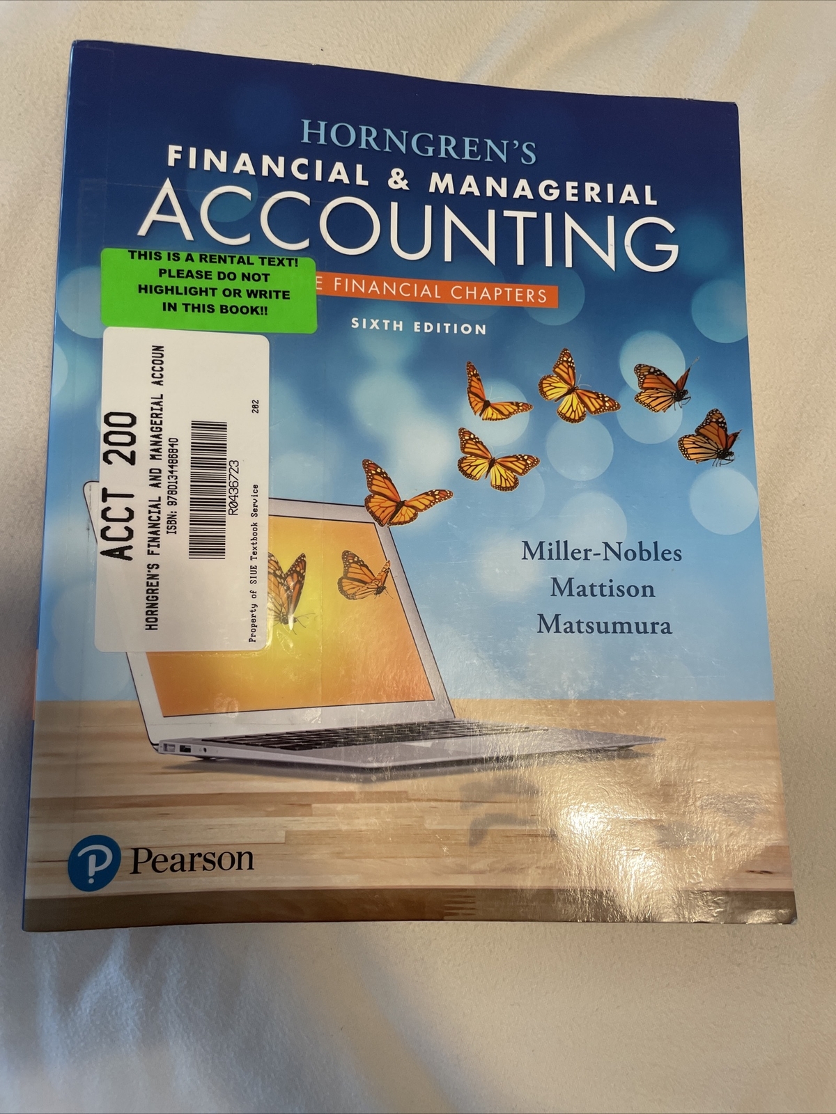 Horngren’s Financial and Managerial Accounting, the Financial Chapters by Tracie
