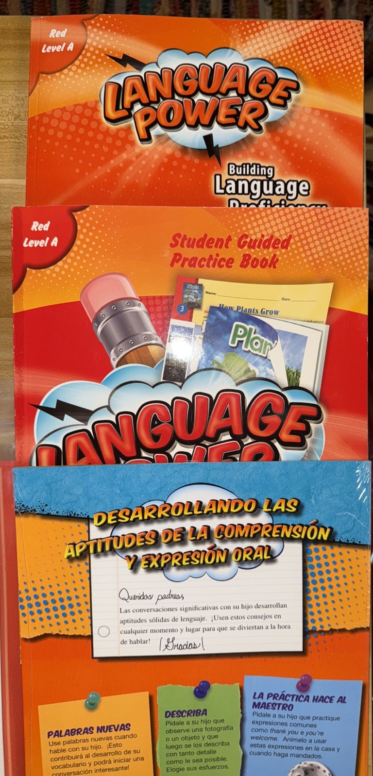Language power building language proficiency grade 3-5 Level A Teacher Created