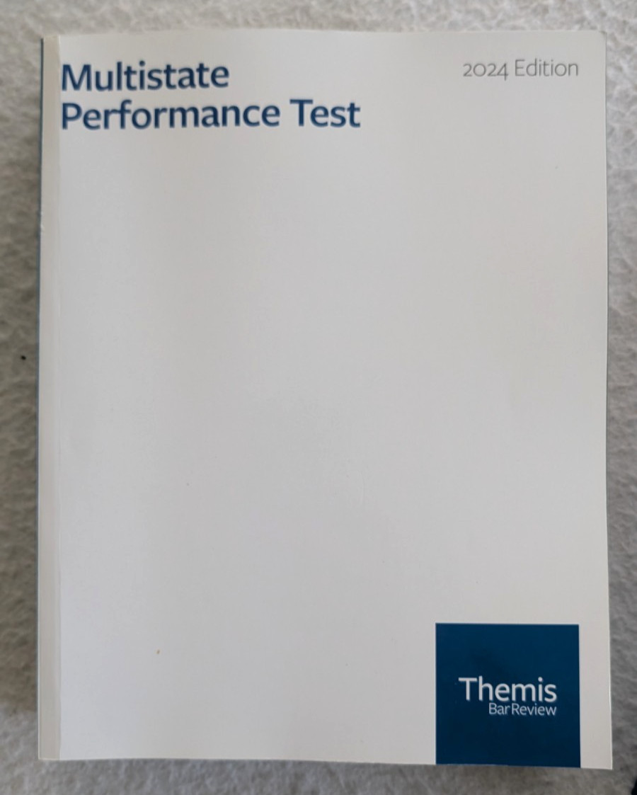 Multistate Performance Test 2024 Edition – Themis Bar Review Paperback
