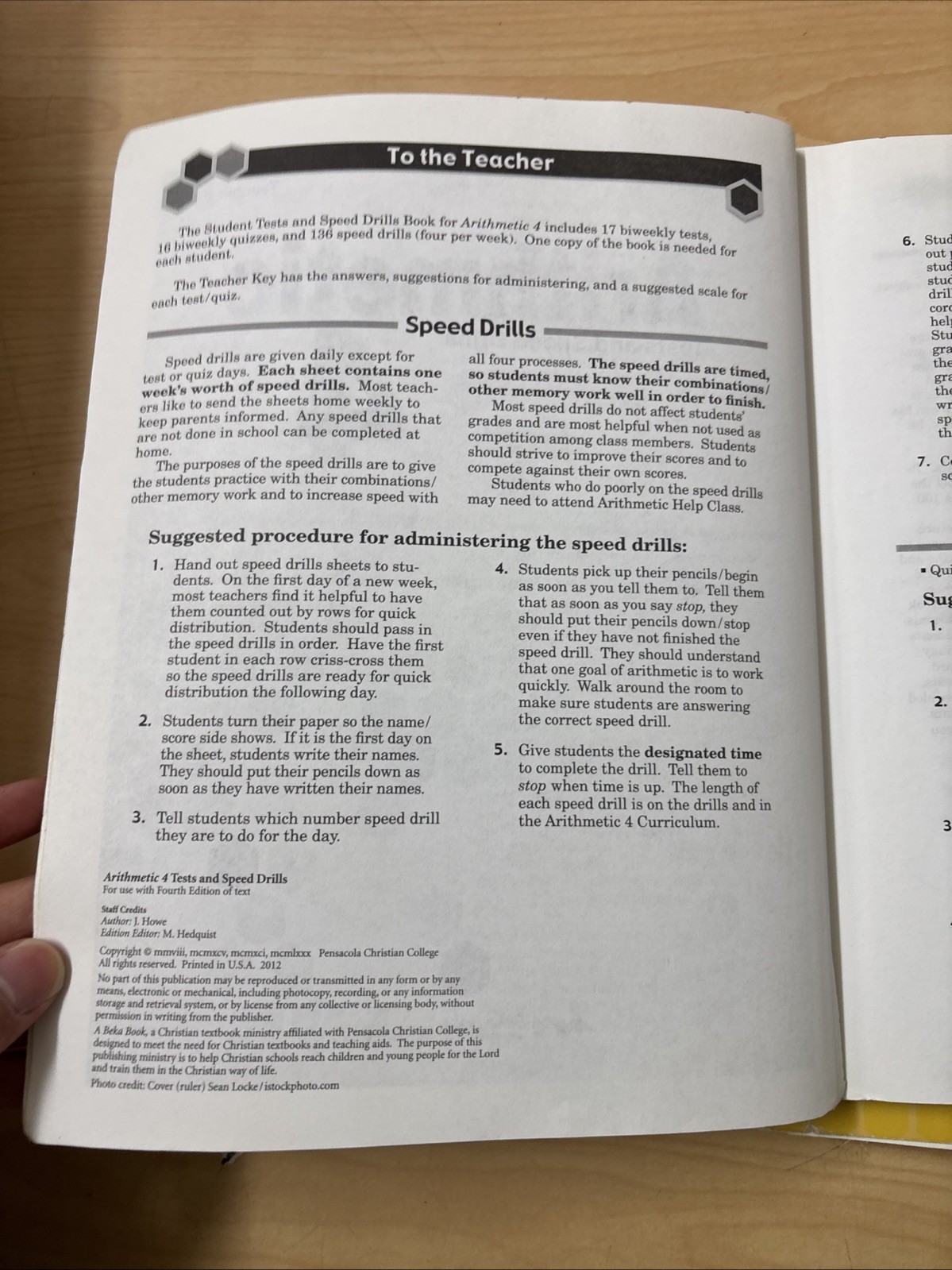 Abeka Book Arithmetic 4 Set 4th Edition Work-Text Answer Key + Tests Teacher Key