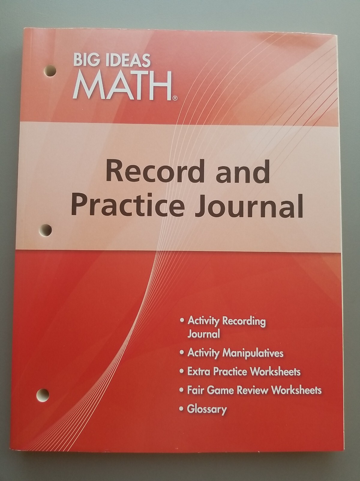 BIG IDEAS MATH: Record & Practice Journal Red/Course 2 – Paperback – GOOD