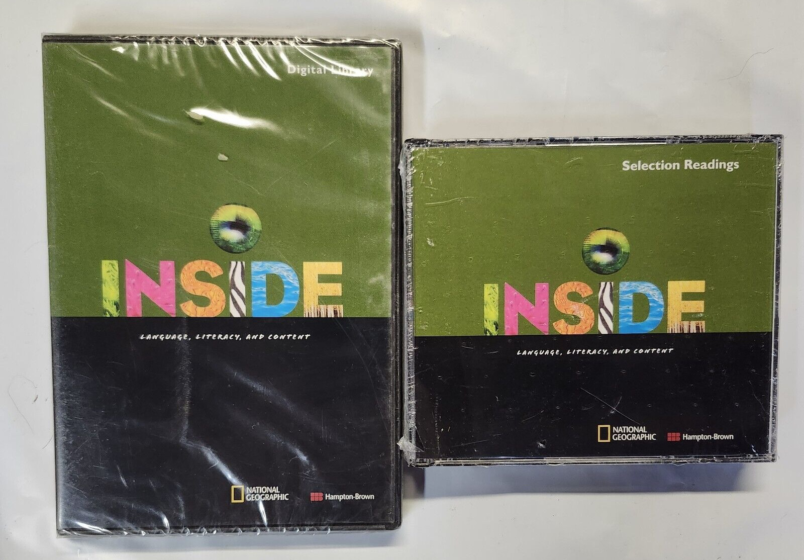 INSIDE: Language/Literacy Level D Lot of 2 / Readings + Digital Library CD/DVD