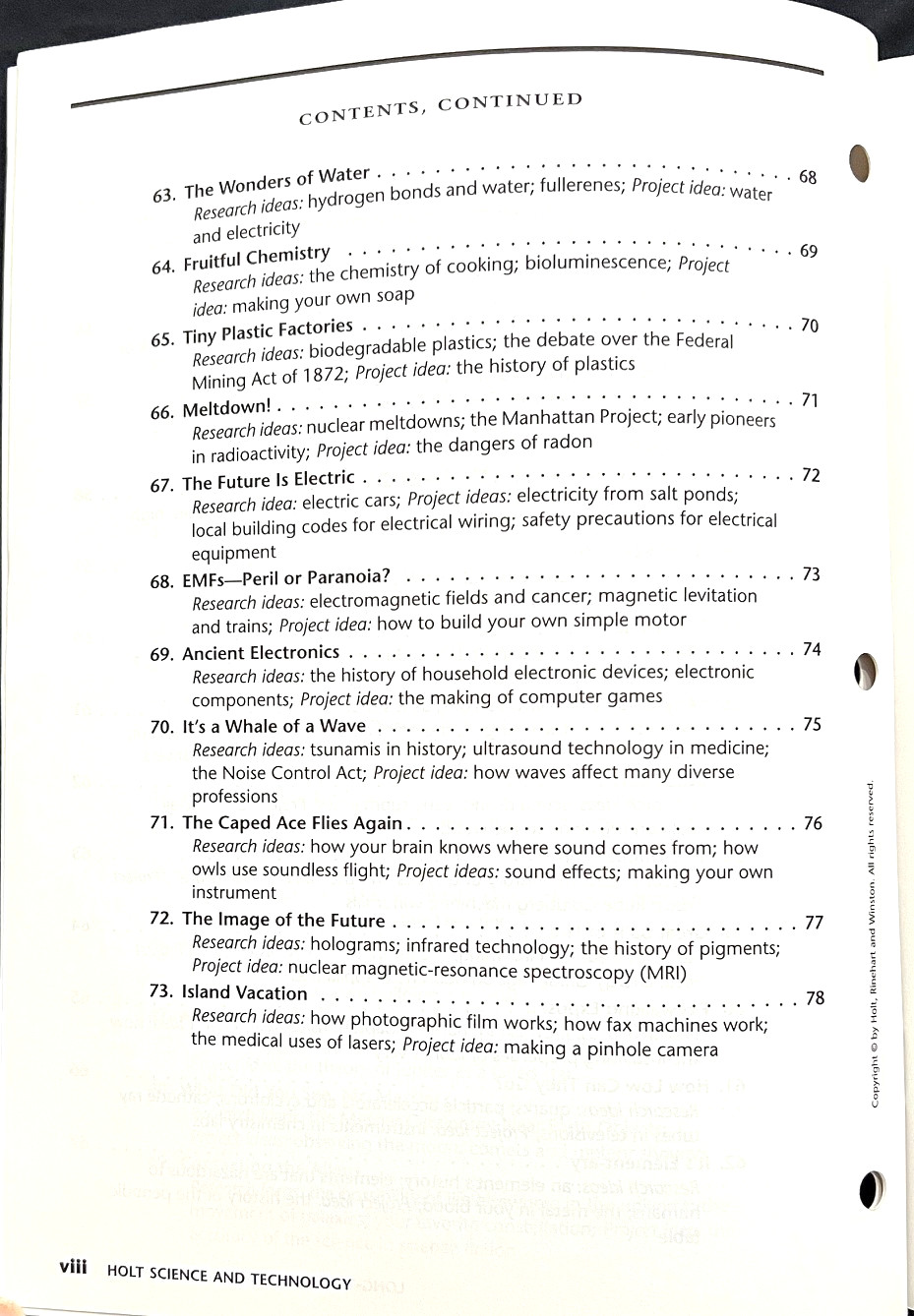 HOLT SCIENCE & TECHNOLOGY – TEACHER EDITIONS (7 books across curriculums)