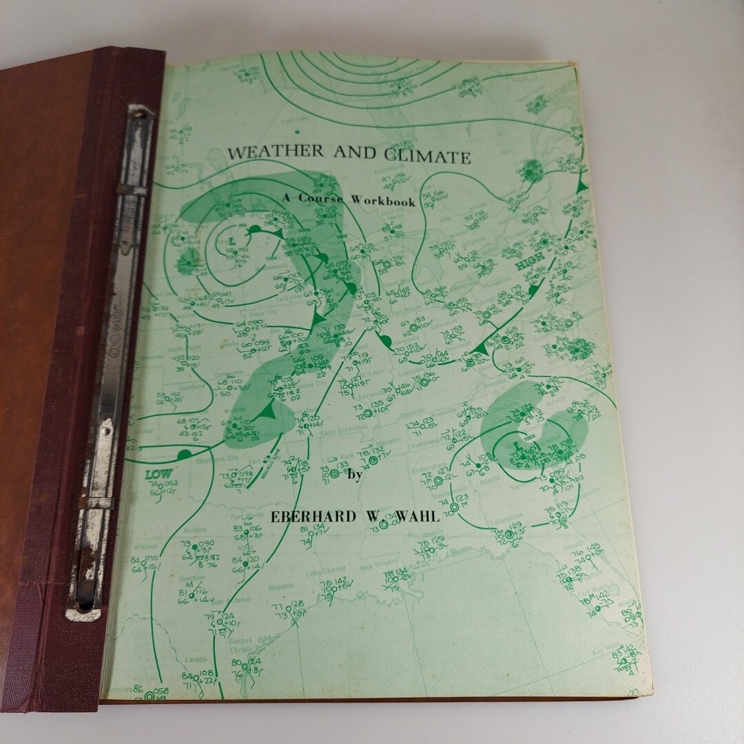 Weather And Climate A Couse Workbook Eberhard W. Wahl 1976 Ed American Printing