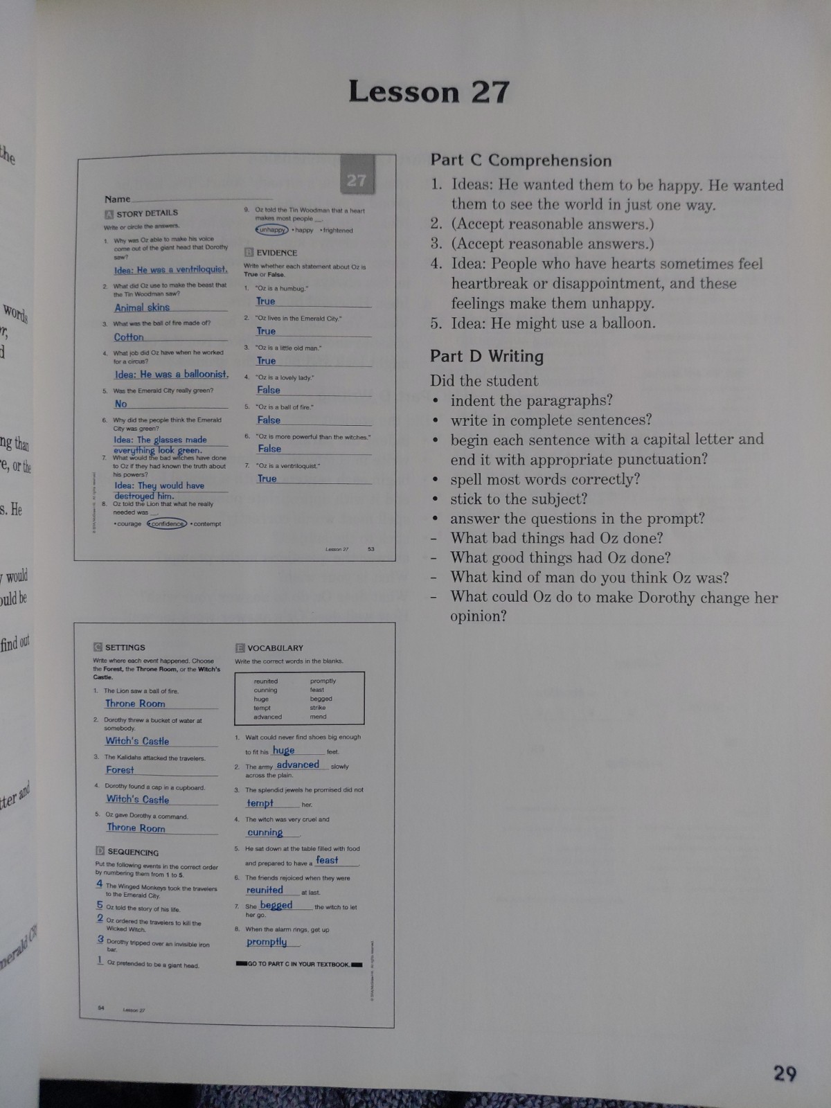 Reading Mastery Level V Ser.: Reading Mastery Plus Grade 5, Additional Answer…
