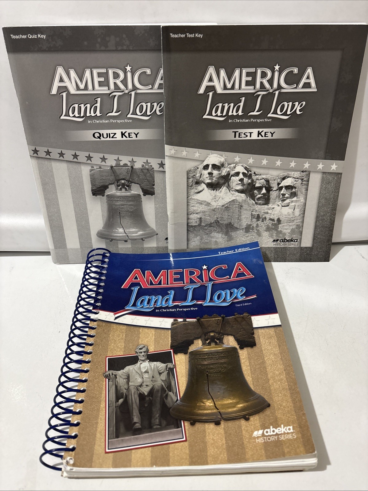 Abeka America Land I Love Third Edition 2015 Teacher Edition Quiz Test Keys Set