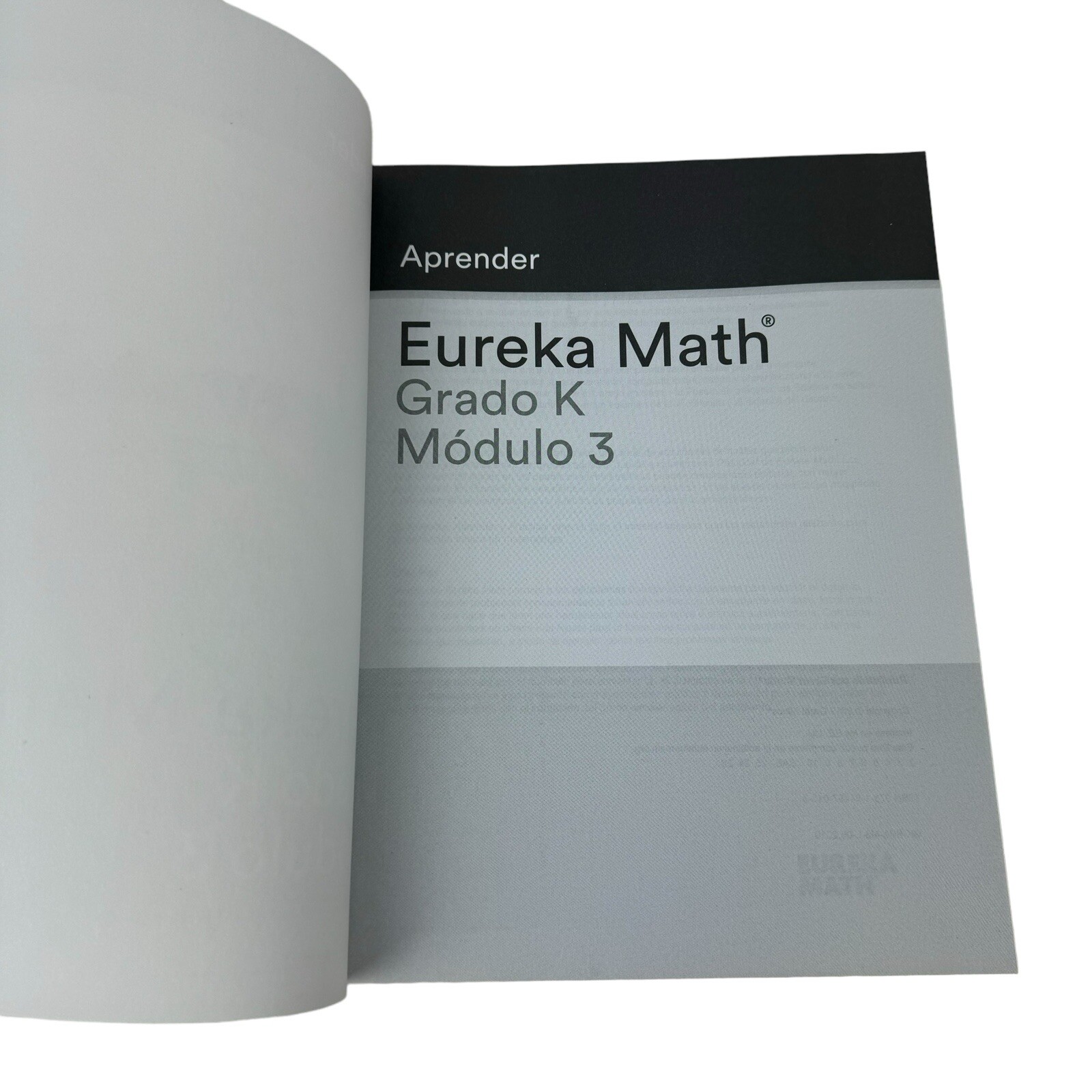 Spanish Eureka Math Learn Workbook Grade K Module 3 by Great Minds