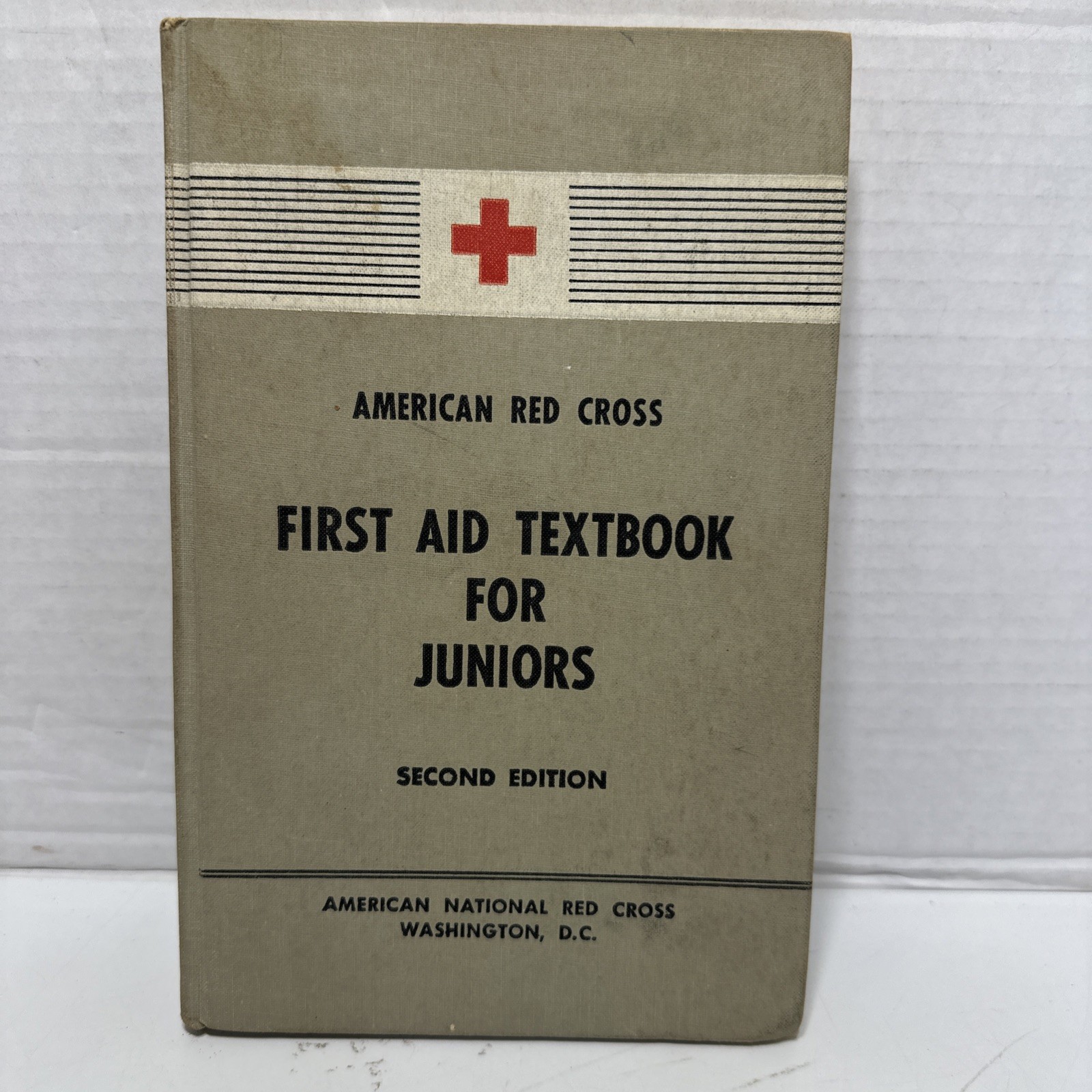 American Red Cross First Aid Textbook Revised Edition HB Book 1953 Vintage