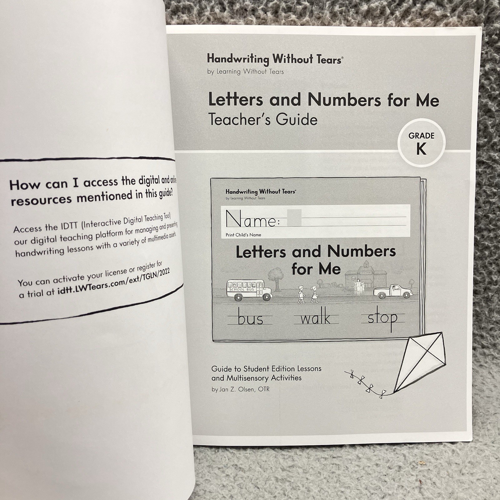 Learning Without Tears – Letters and Numbers for Me Teacher’s Guide Current E…