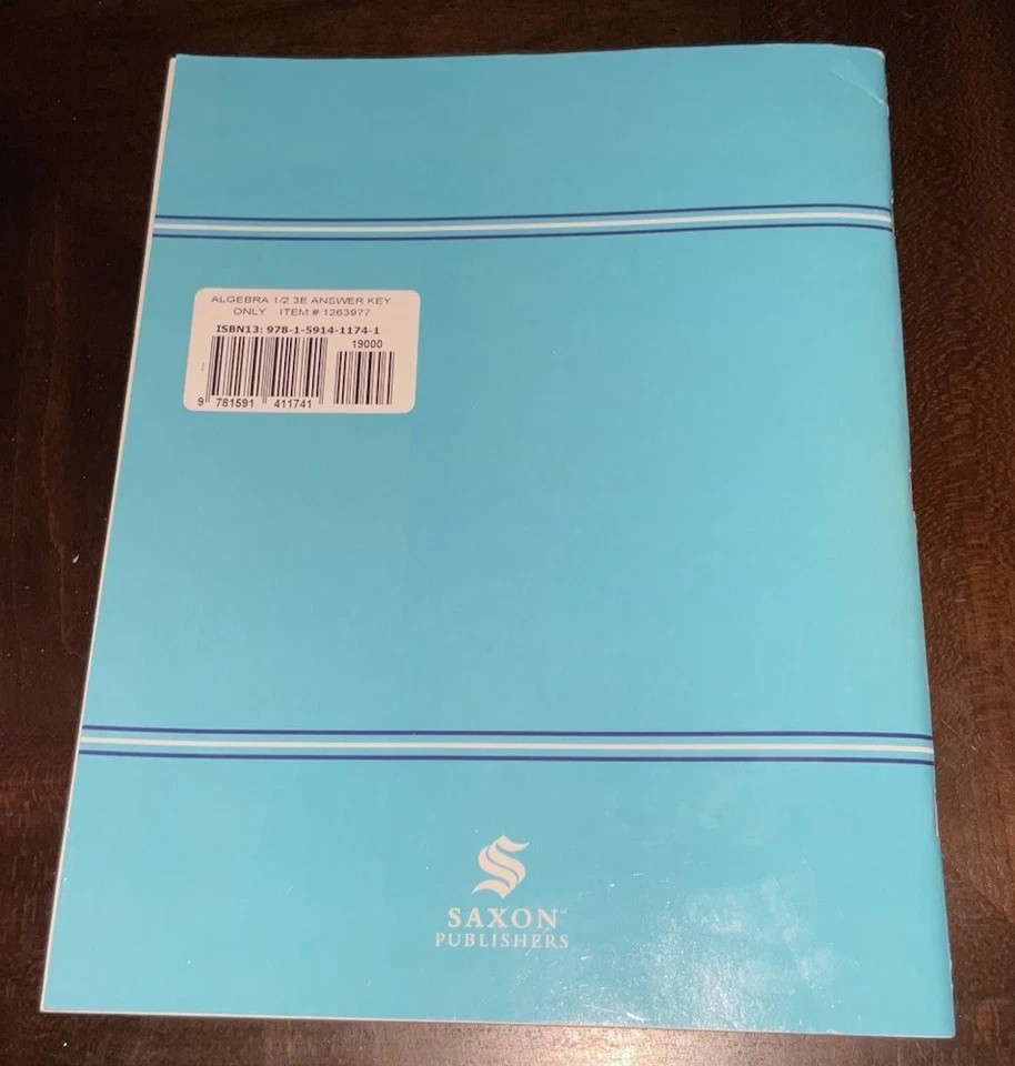 Algebra 1/2: an Incremental Development (Third Edition) (Homeschool Packet)