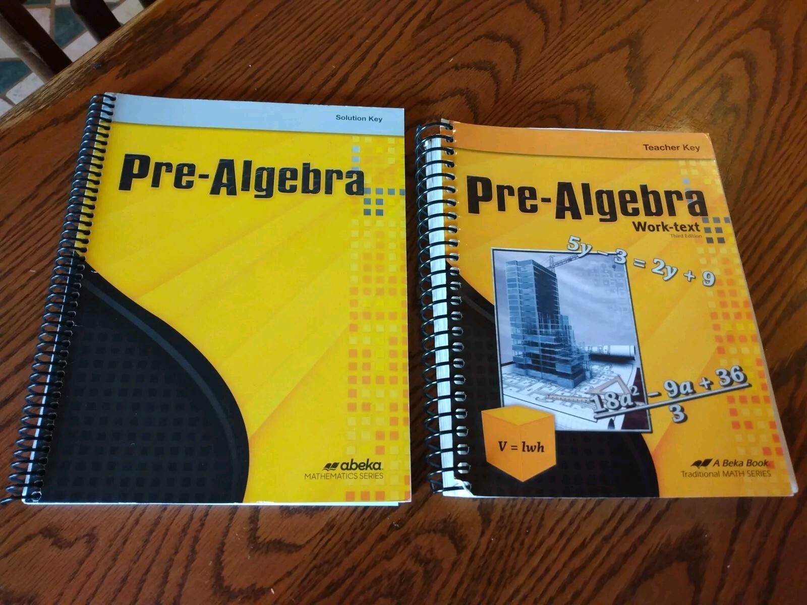 ABEKA – Pre-Algebra Work-Text Teacher Key, Solution Key SET third ed. 2016