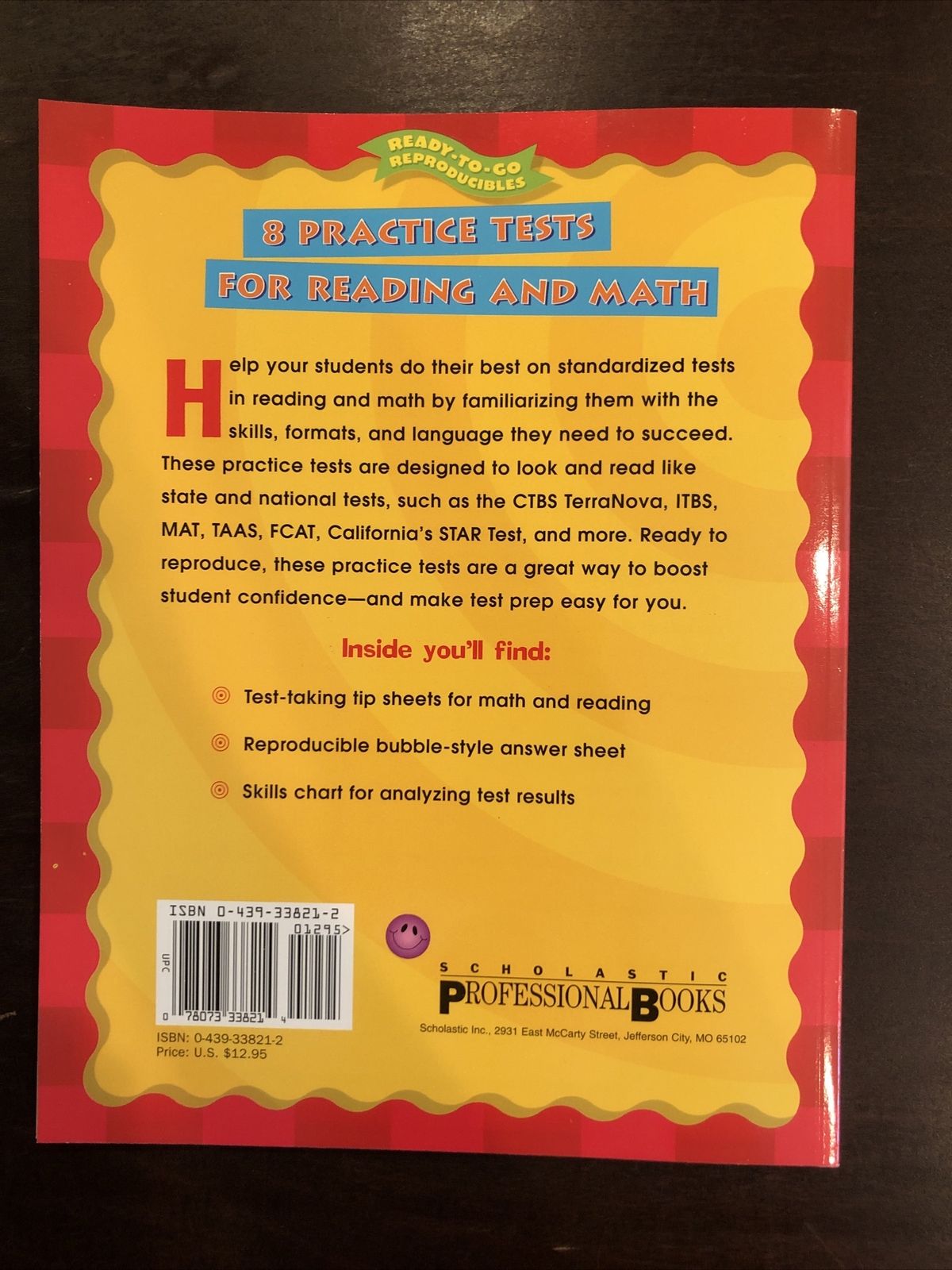 8 PRACTICE TESTS FOR READING AND MATH (GRADE 6) By Michael Priestley