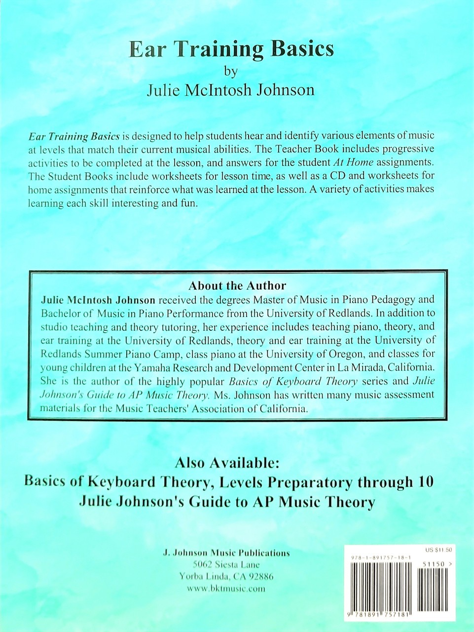 Ear Training Basics – Level 4 – Student Book