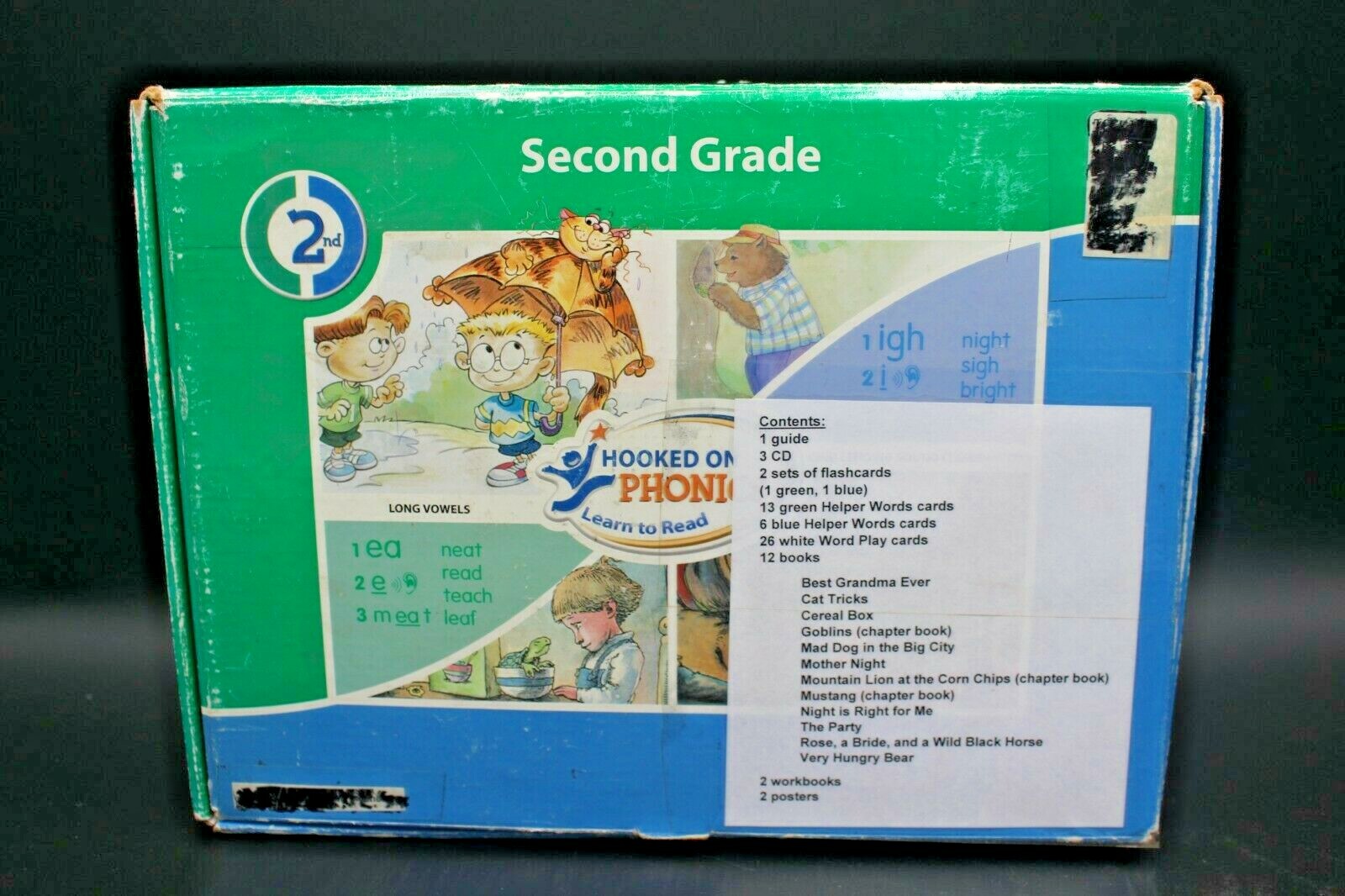 Hooked On Phonics Learn To Read Second Grade in original box & items inside