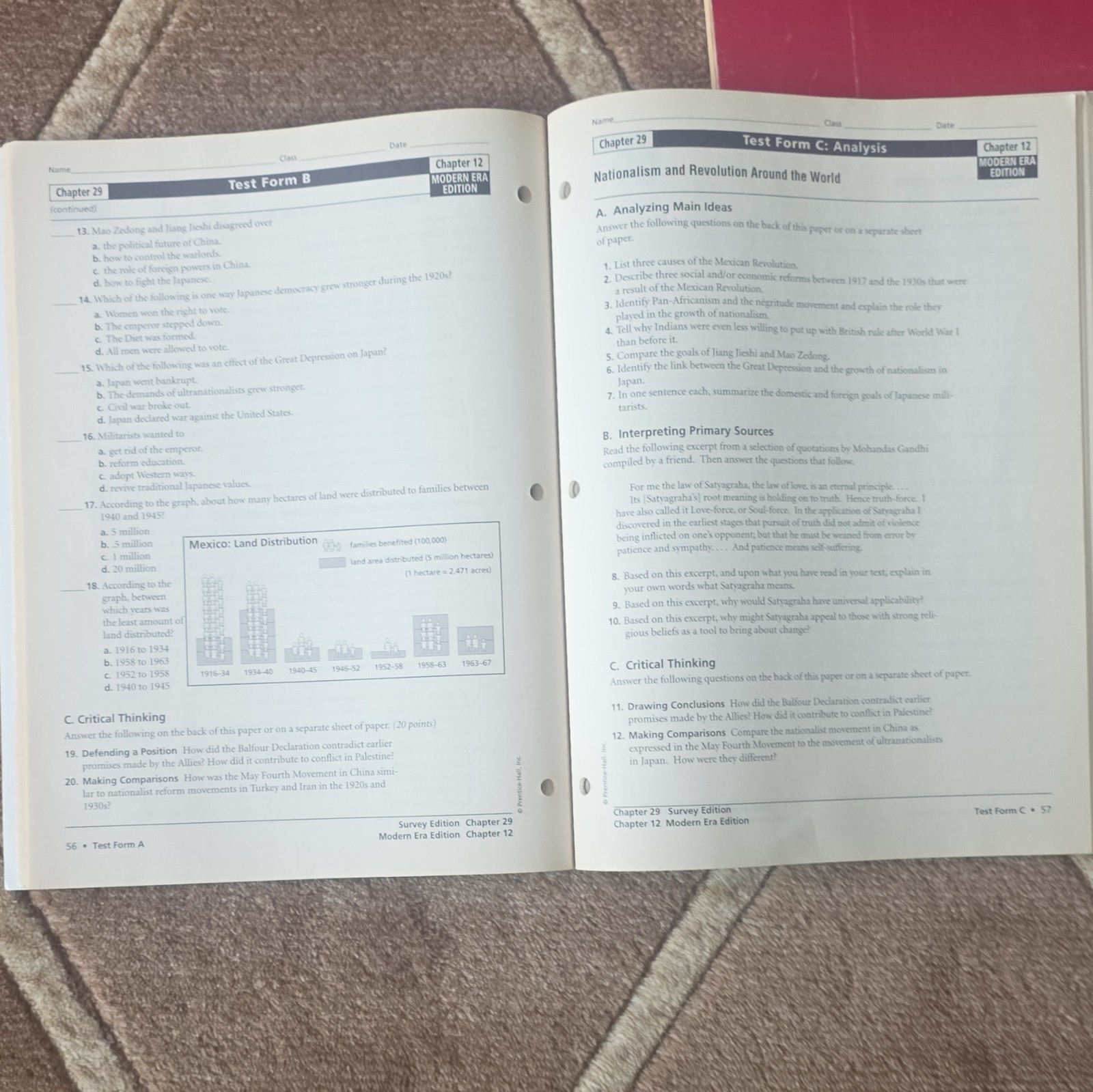 Prentice Hall Core Support World History Connections to Today Unit 7