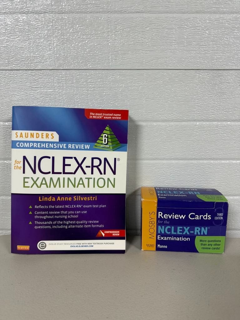 NCLEX-RN Exam Prep Bundle – Saunders 6th Edition + Mosby’s Review Cards