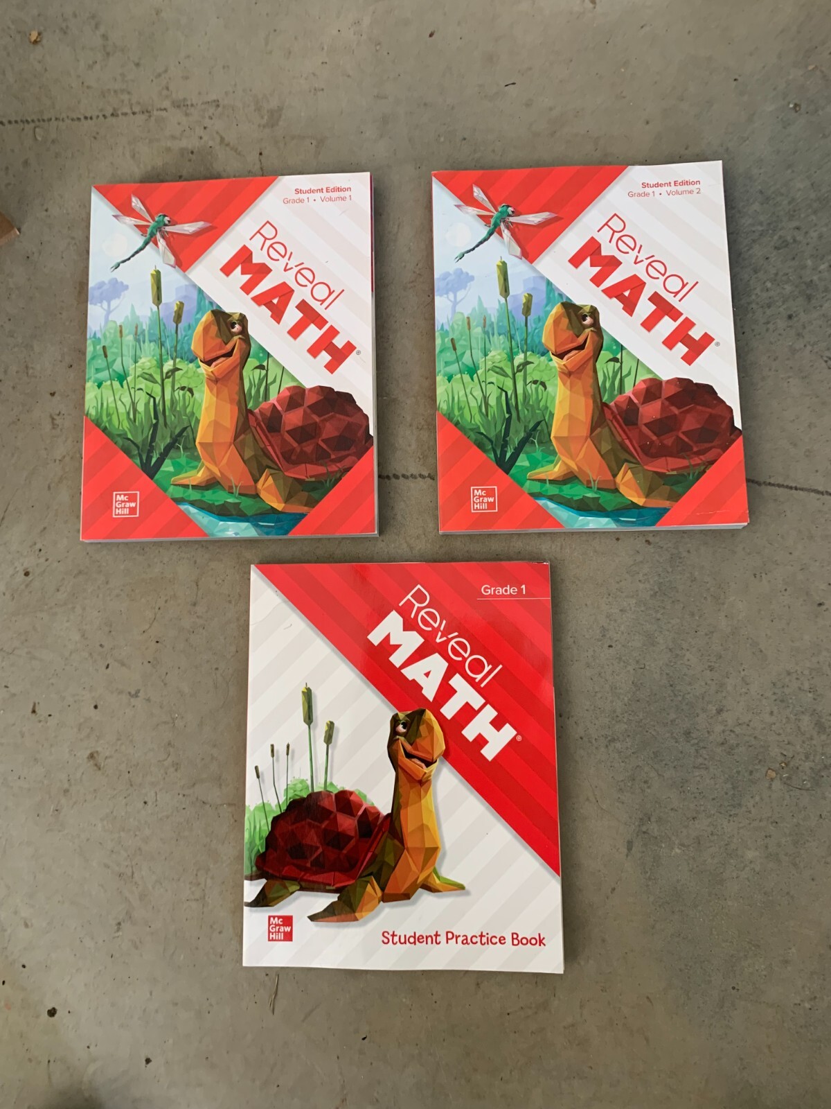 Reveal Math 1st Grade Student Edition Volume 1 & 2 and Workbook New 2022