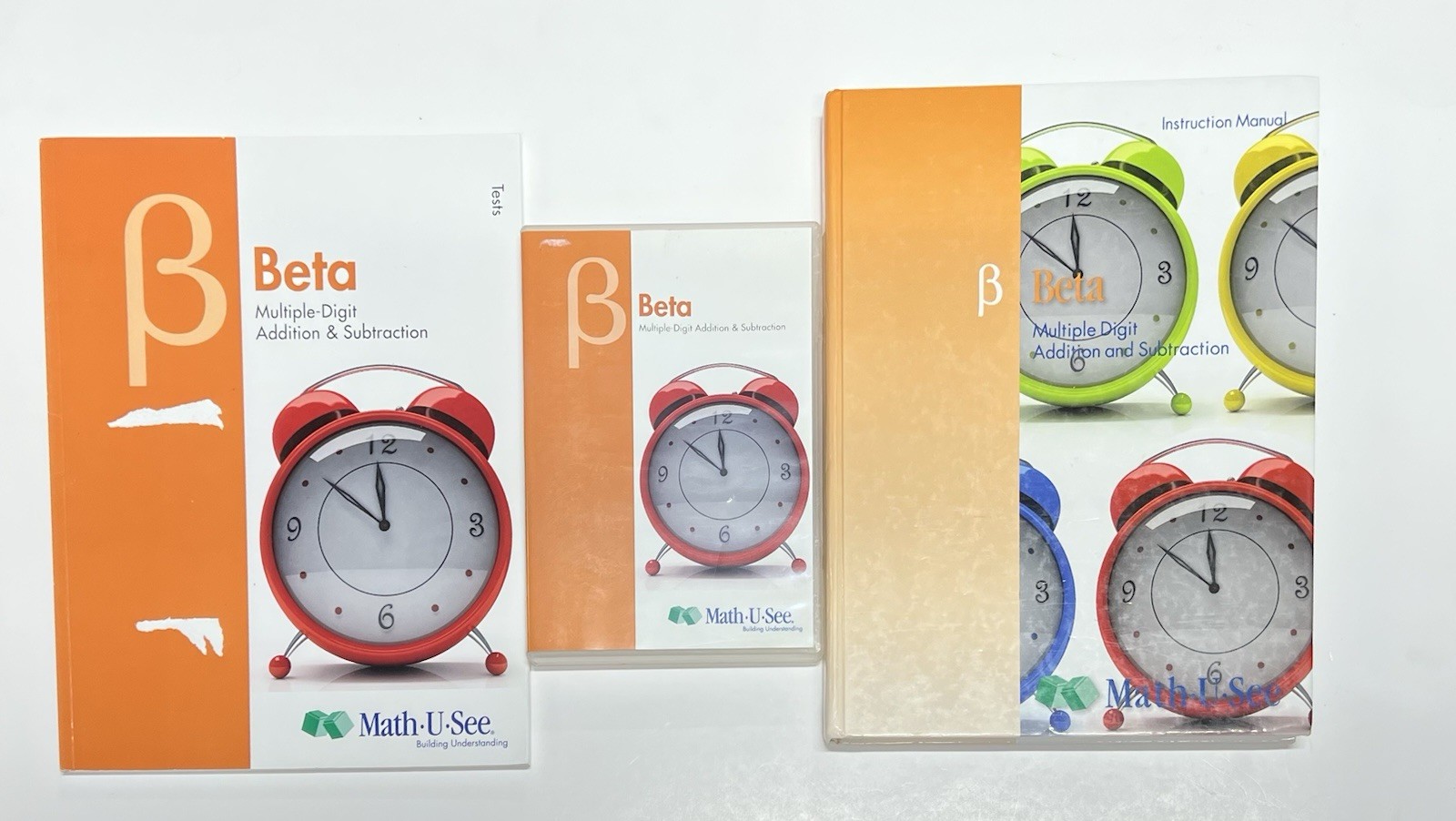 Math-U-See Beta Set Instruction Manual, Tests, And DVD Homeschool math Demme