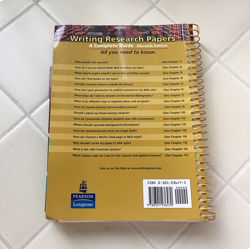 Writing Research Papers: A Complete Guide – spiral-bound