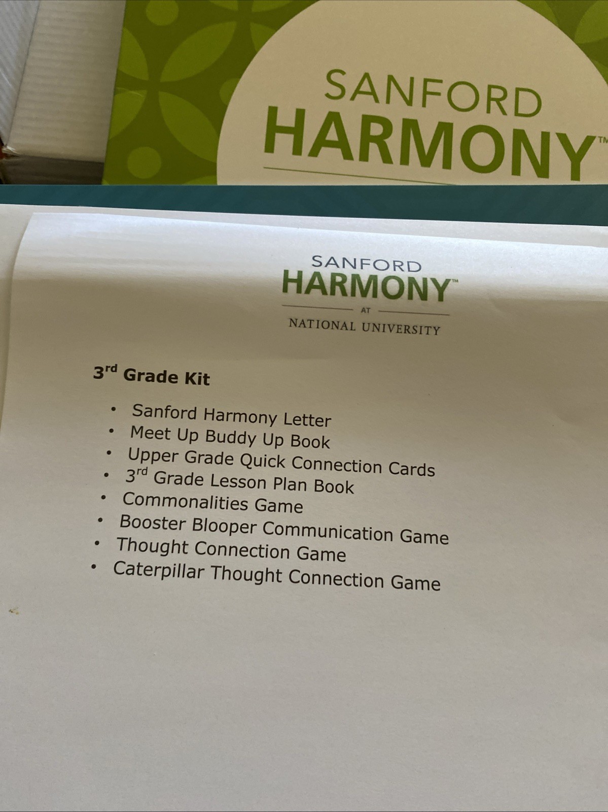 Sanford Harmony 3rd Grade Kit Teaching Diversity/Communicat/Social Skills (READ)