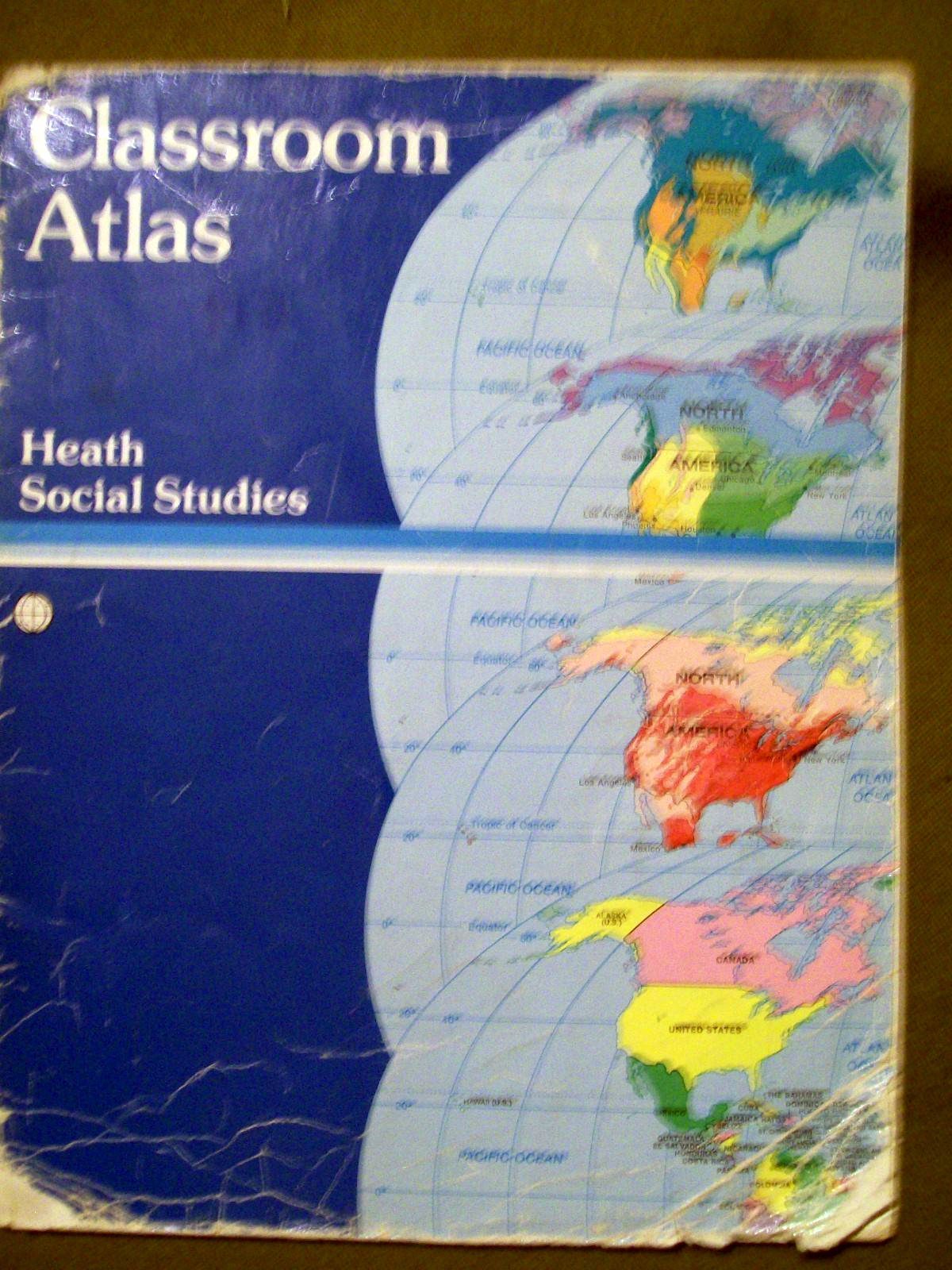 Heath Social Studies Classroom Atlas by D. C. Heath & Company (1987, Softcover)