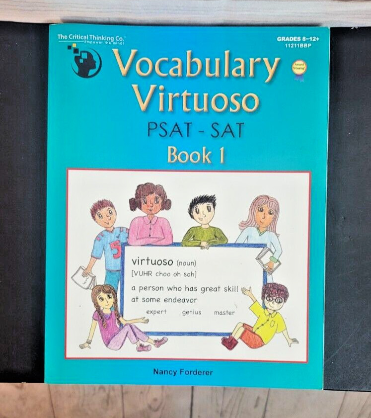 NEW ~ Vocabulary Virtuoso: PSAT-SAT Book 1, (Grades 8-12+) ~ Nancy Forderer