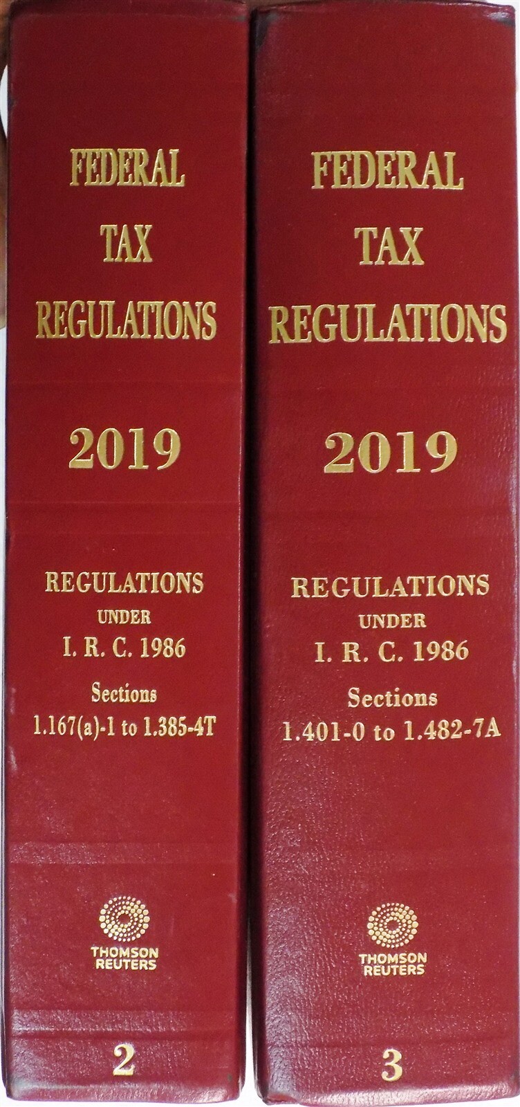 Federal Tax Regulations 2019 Volume 2 + 3 Regulations Under IRC 1986