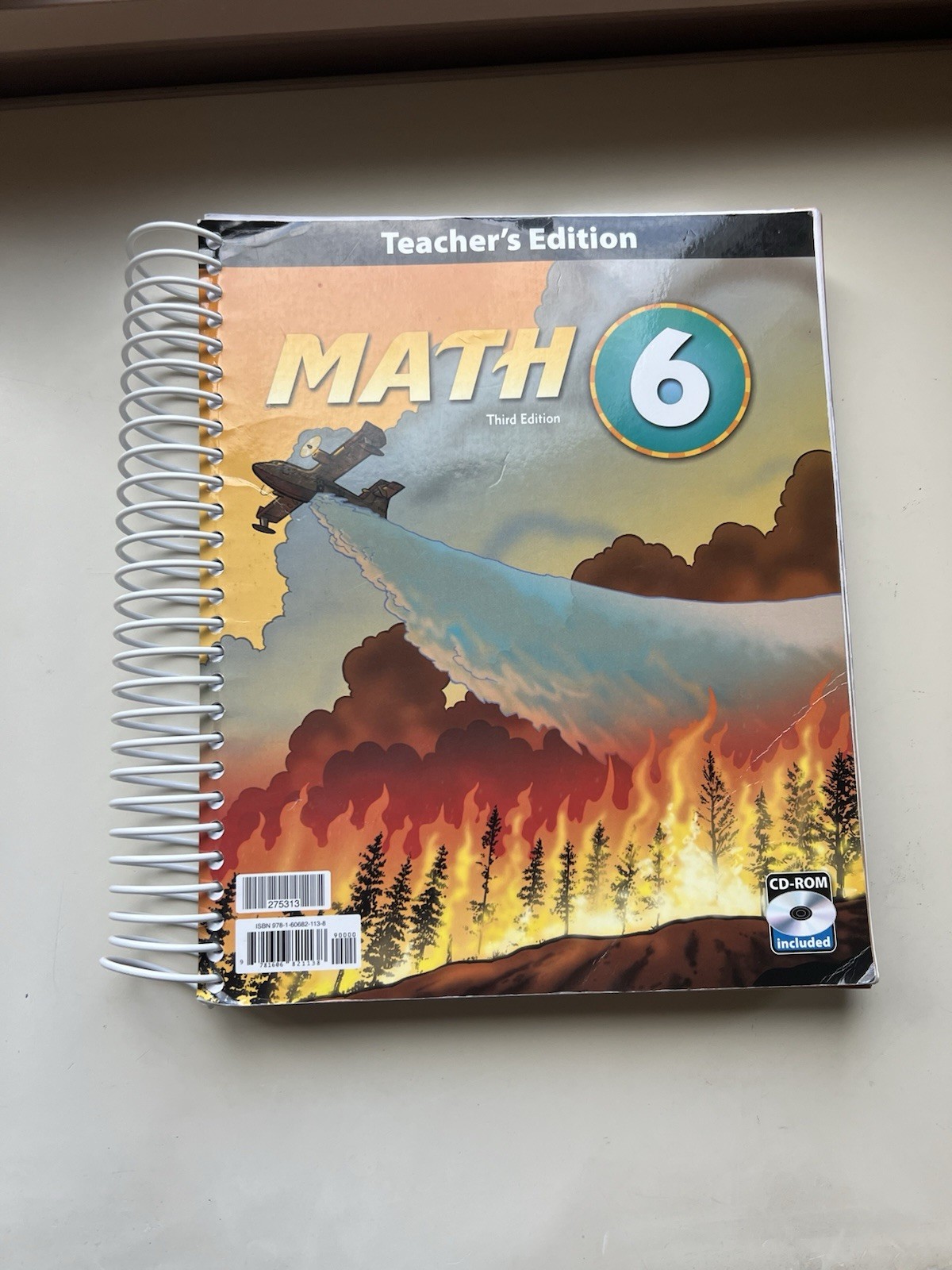 Math 6 Third Edition Teacher’s Edition W/ CD BJU Press Spiral Bound