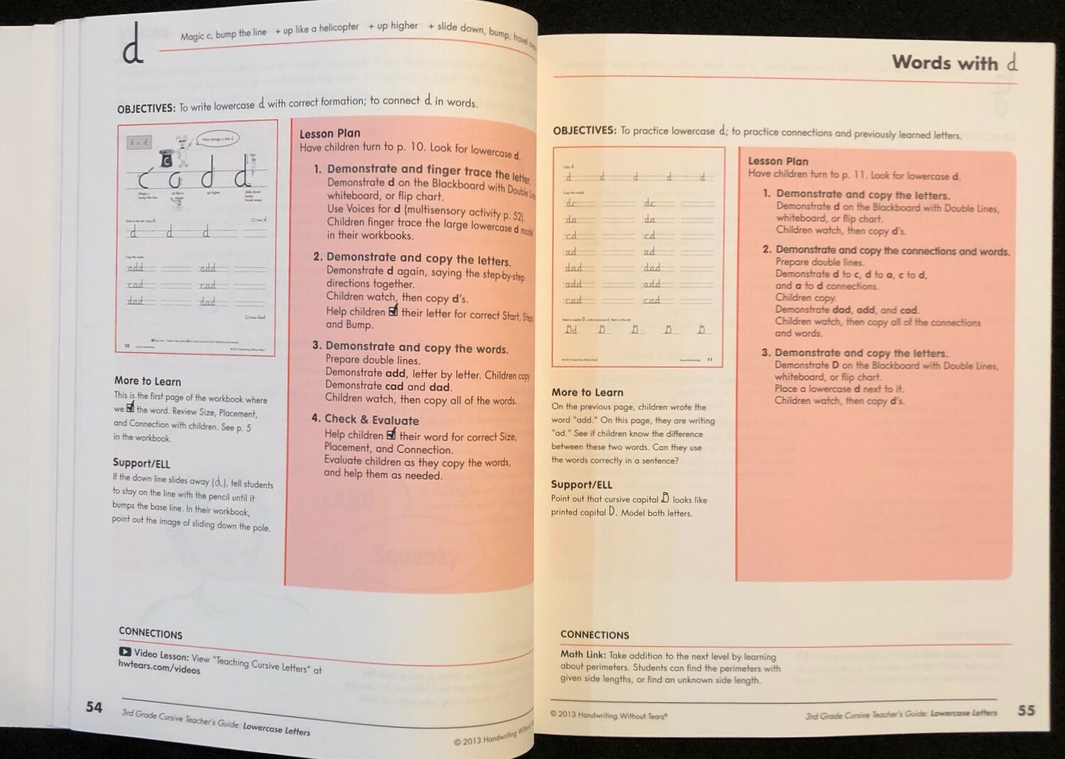 3rd – HANDWRITING WITHOUT TEARS (Cursive Teacher’s Guide) (2013)