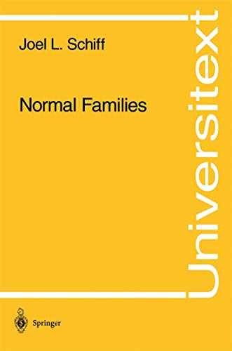 Normal Families (Universitext) – Paperback, by Schiff Joel L. – Very Good