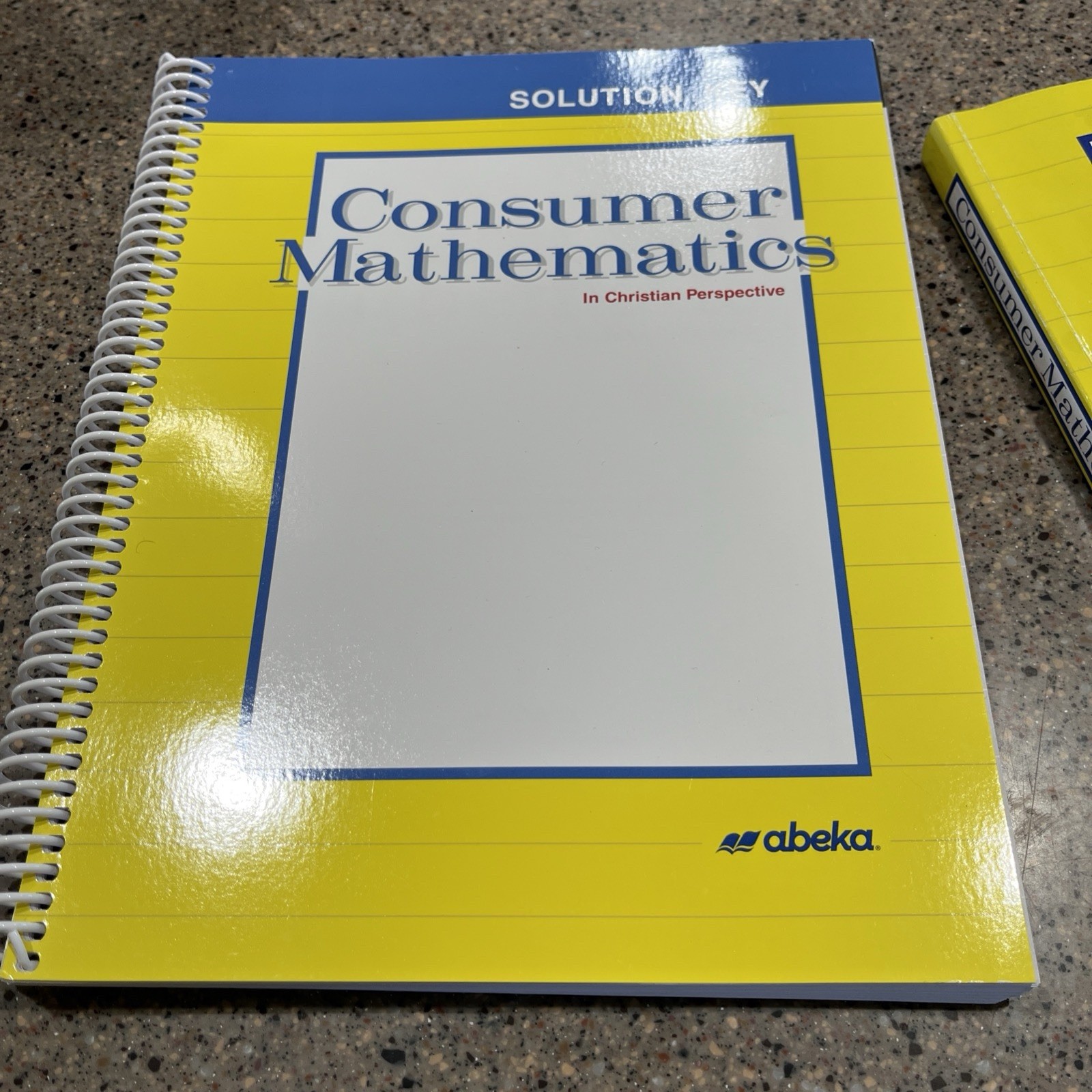Abeka Consumer Mathematics Student Text And Solution Key, Lot 2