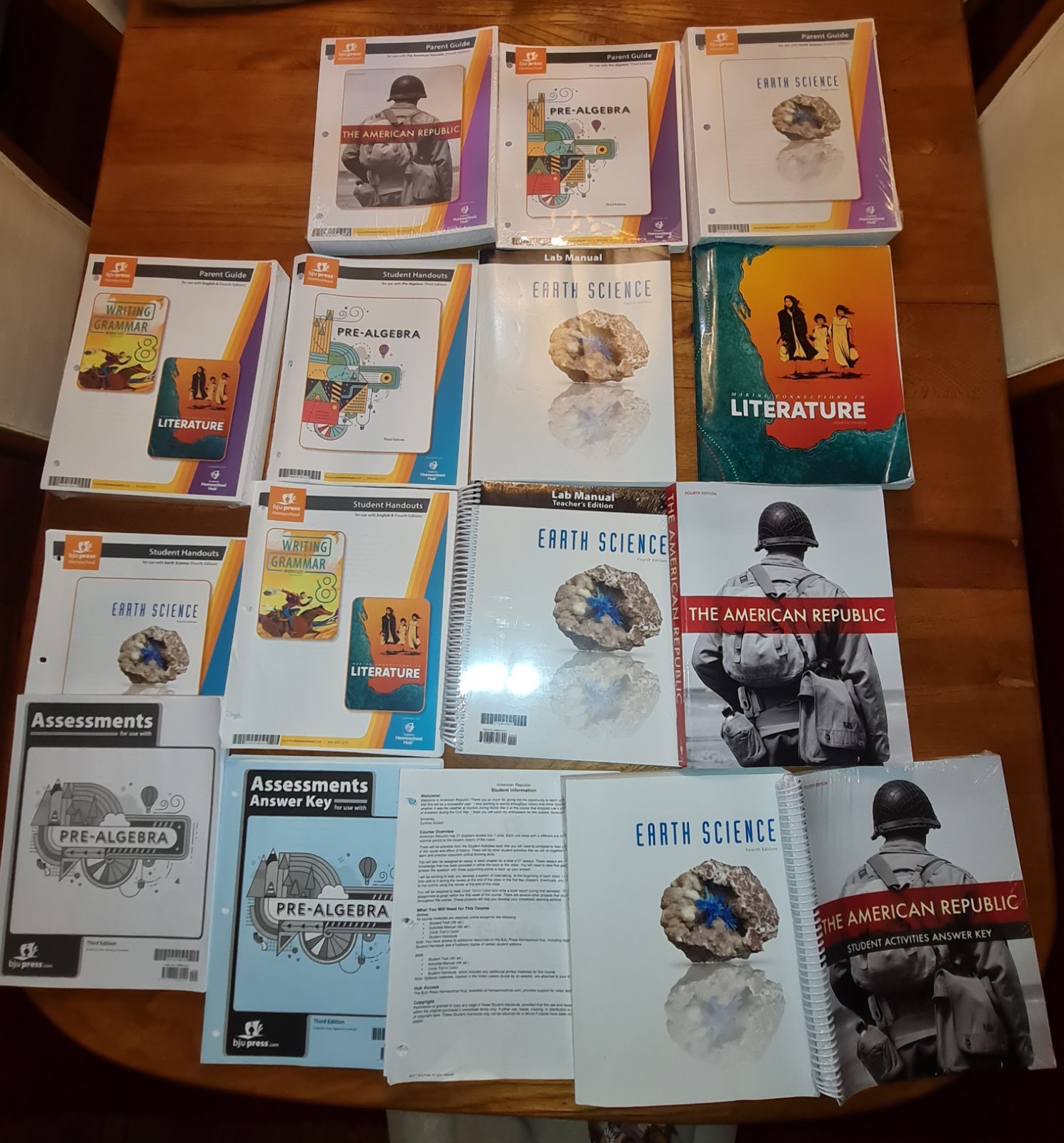 BJU PRESS Homeschool Curriculum 8th Grade. EUC!! parent Guides, Textbooks, Etc.