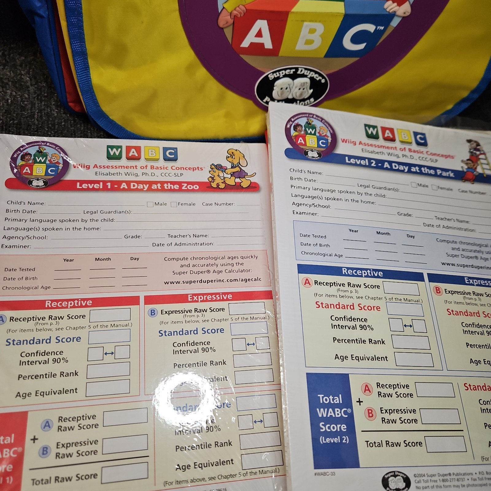 WABC- Wiig Assessment of Basic Concepts