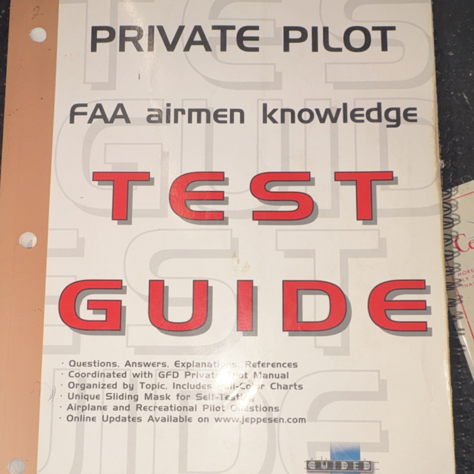 Jeppesen Private Pilot FAA Airmen Knowledge Test Guide Book English 2001